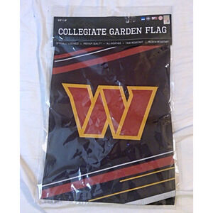 NWT Washington Commanders Garden Flag Sparo 2 Sided 12.5"X18" Redskins NFL HTTC